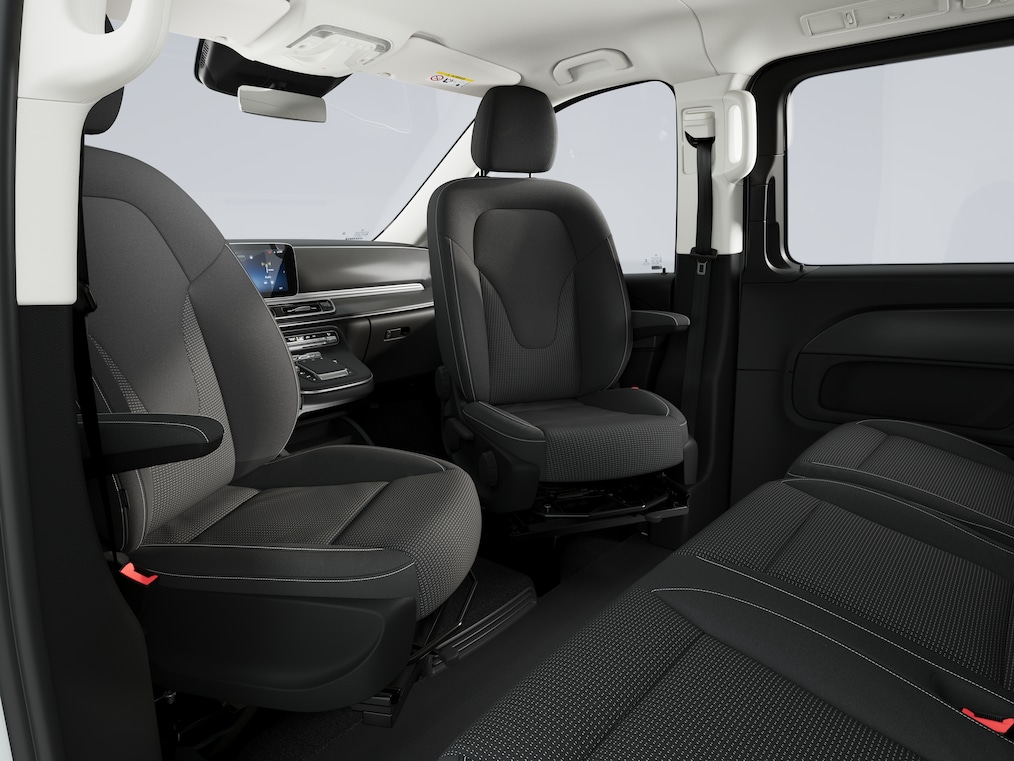 Los asientos giratorios de conductor y acompañante del Clase V Marco Polo HORIZON.