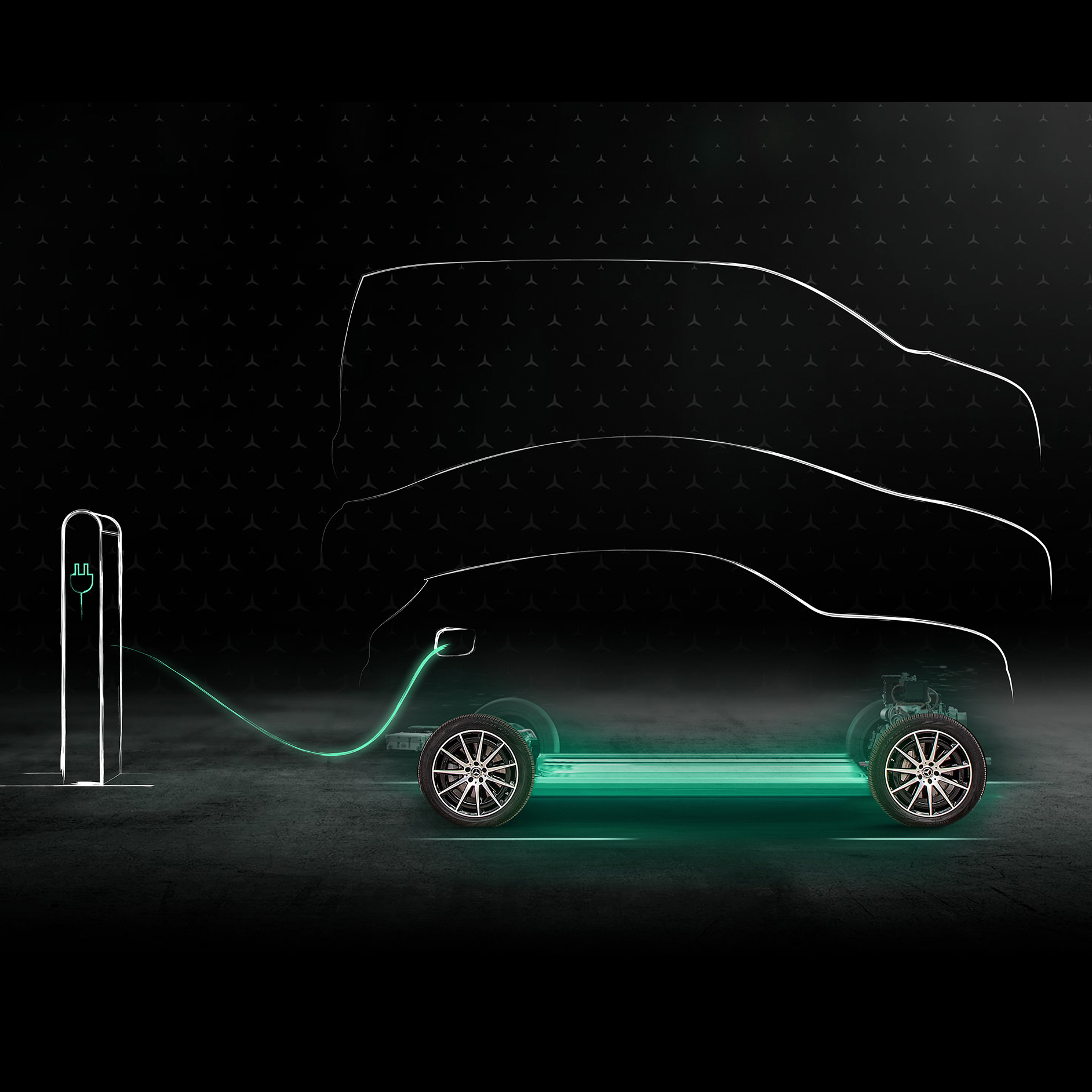 Recarga ecológica | Electromovilidad | Mercedes-Benz Animación de la función Green Charging.