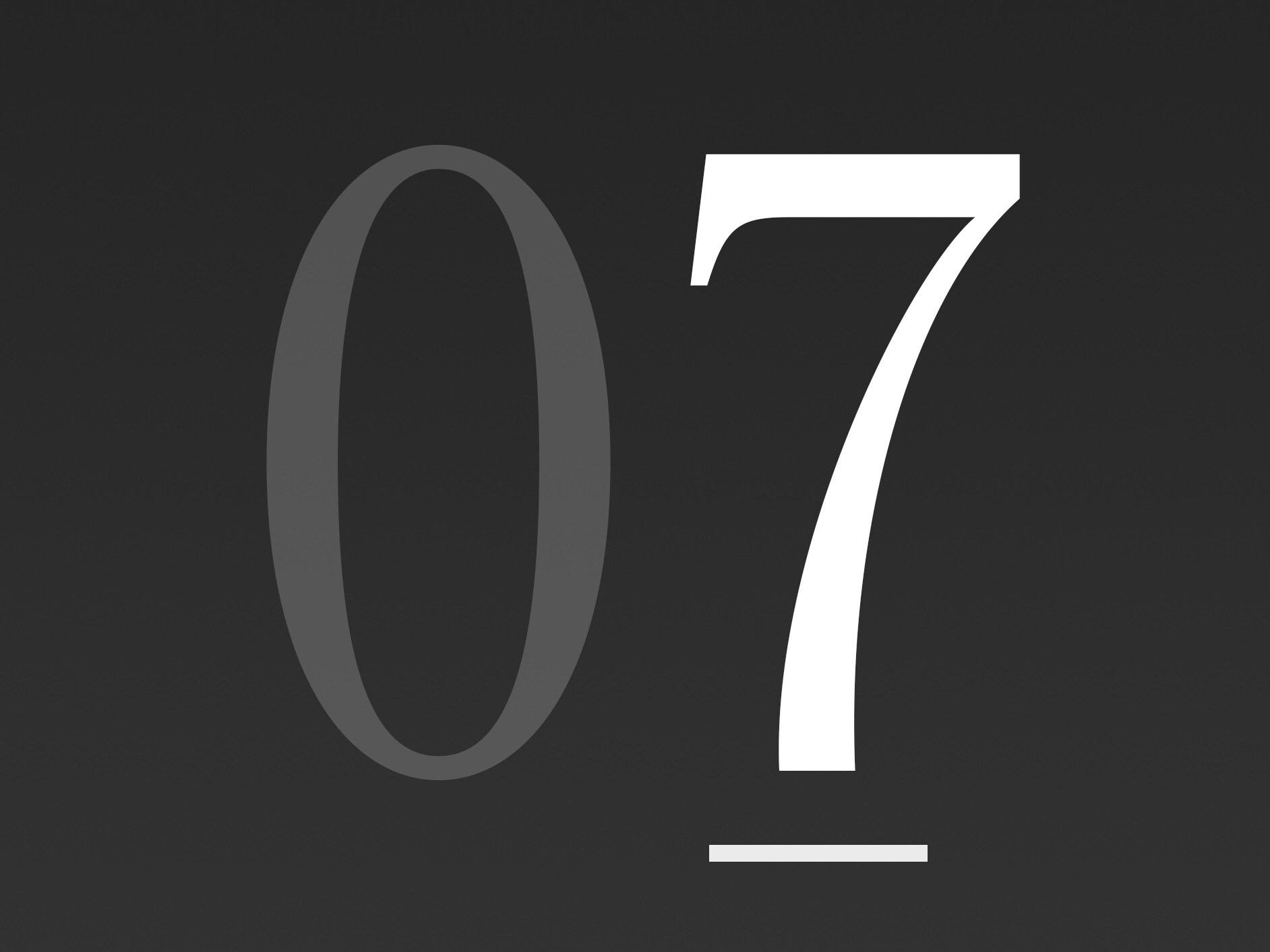 El gran número 7.
