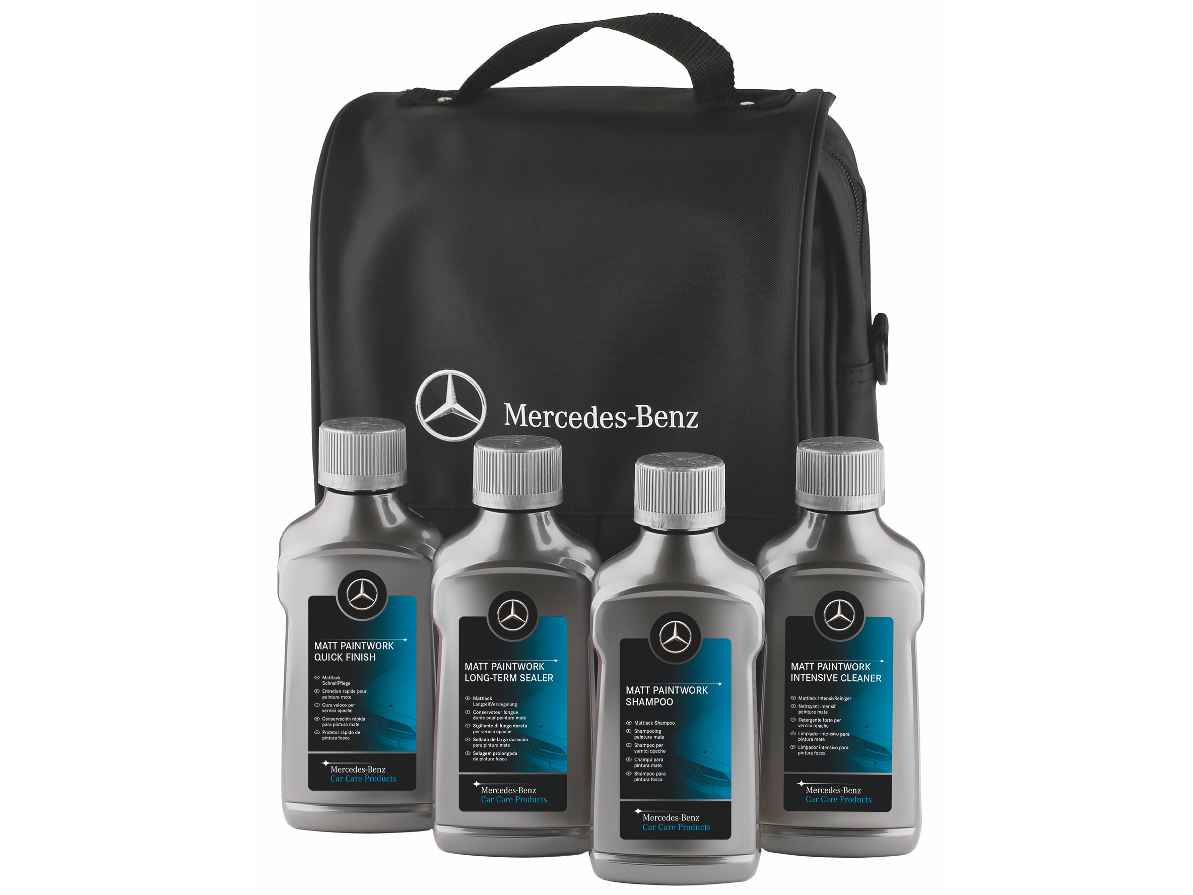 El kit para el cuidado de pinturas mate de Mercedes-Benz.