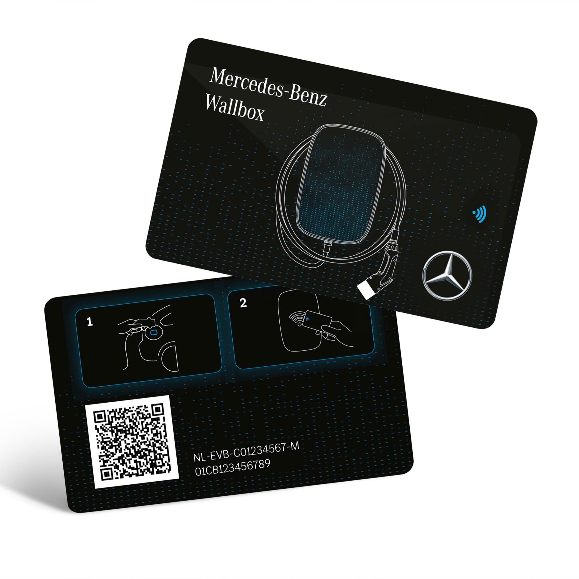 RFID | Carga | Mercedes-Benz La tarjeta RFID de Mercedes-Benz en su embalaje correspondiente.