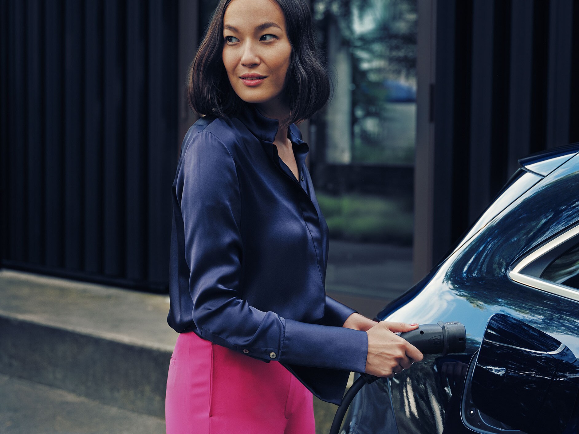 Cargando su Mercedes-Benz en una Mercedes-Benz Wallbox