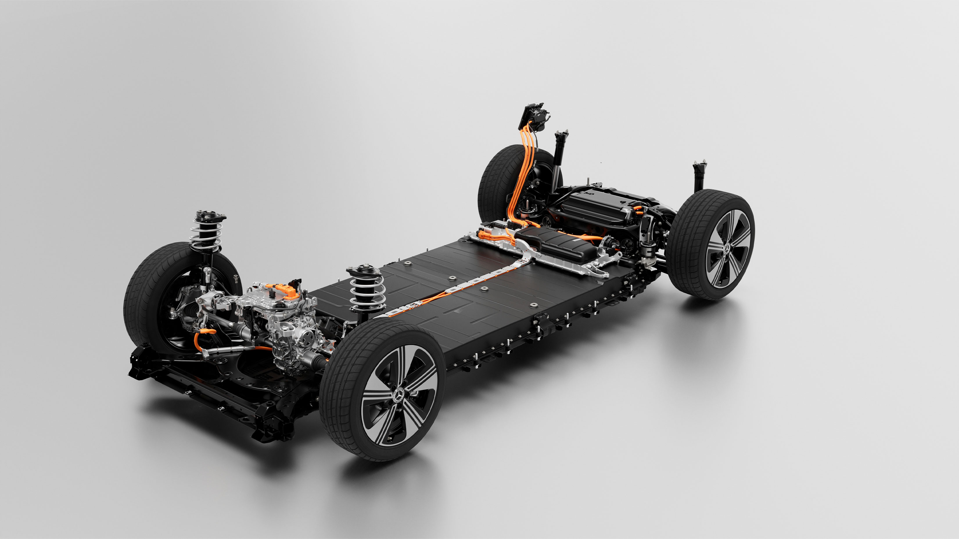 Autonomía y eficiencia | Tecnologías de cadena cinemática | Mercedes-Benz Visual de una cadena cinemática de Mercedes-Benz