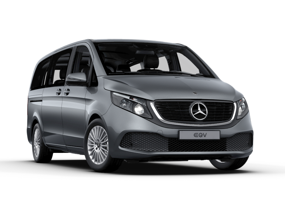 Furgón eléctrico Mercedes-Benz en gris oscuro