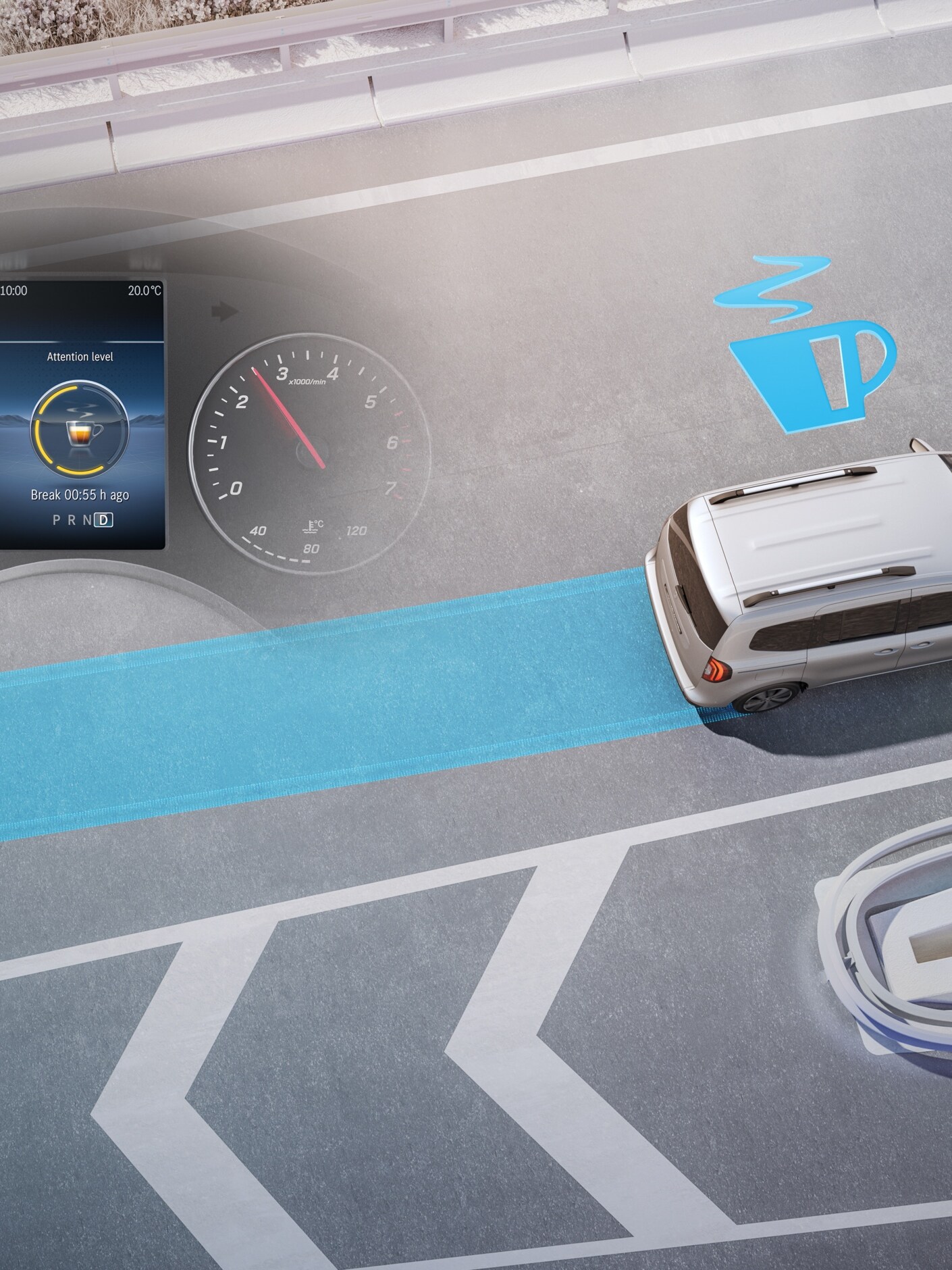 El sistema ATTENTION ASSIST en la Mercedes-Benz Citan Furgón.