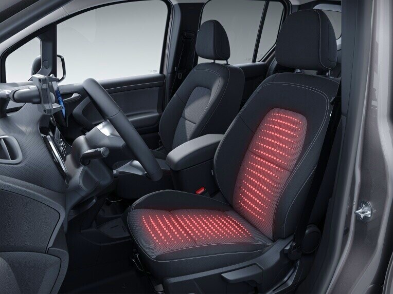 La calefacción del asiento del conductor de la Mercedes-Benz Citan Furgón.