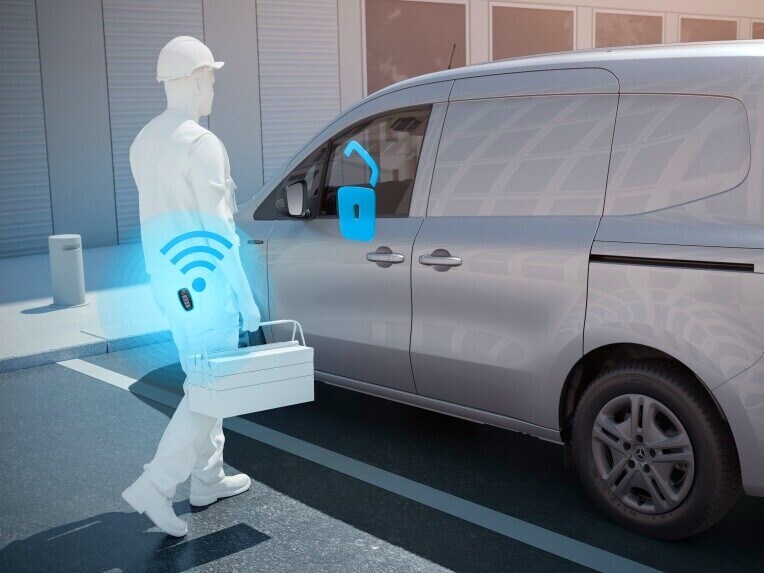 Apertura sin llave con KEYLESS-GO en la Mercedes-Benz Citan Furgón.