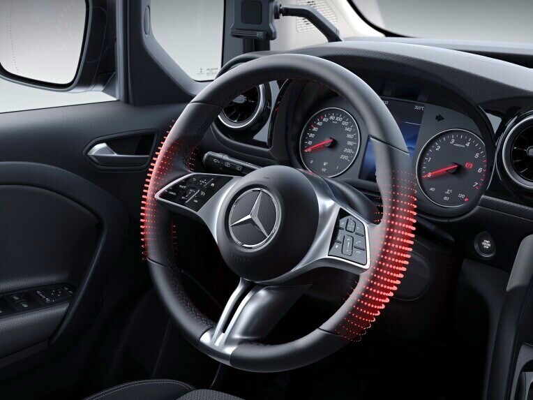 El volante multifunción calefactado de la Mercedes-Benz Citan Furgón.