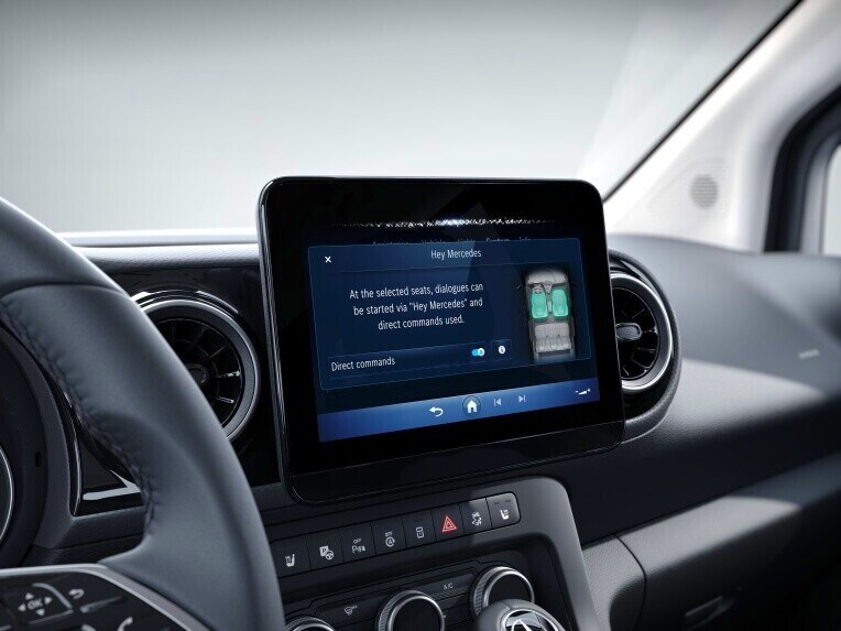 Las funciones avanzadas MBUX en la Mercedes-Benz Citan Tourer.