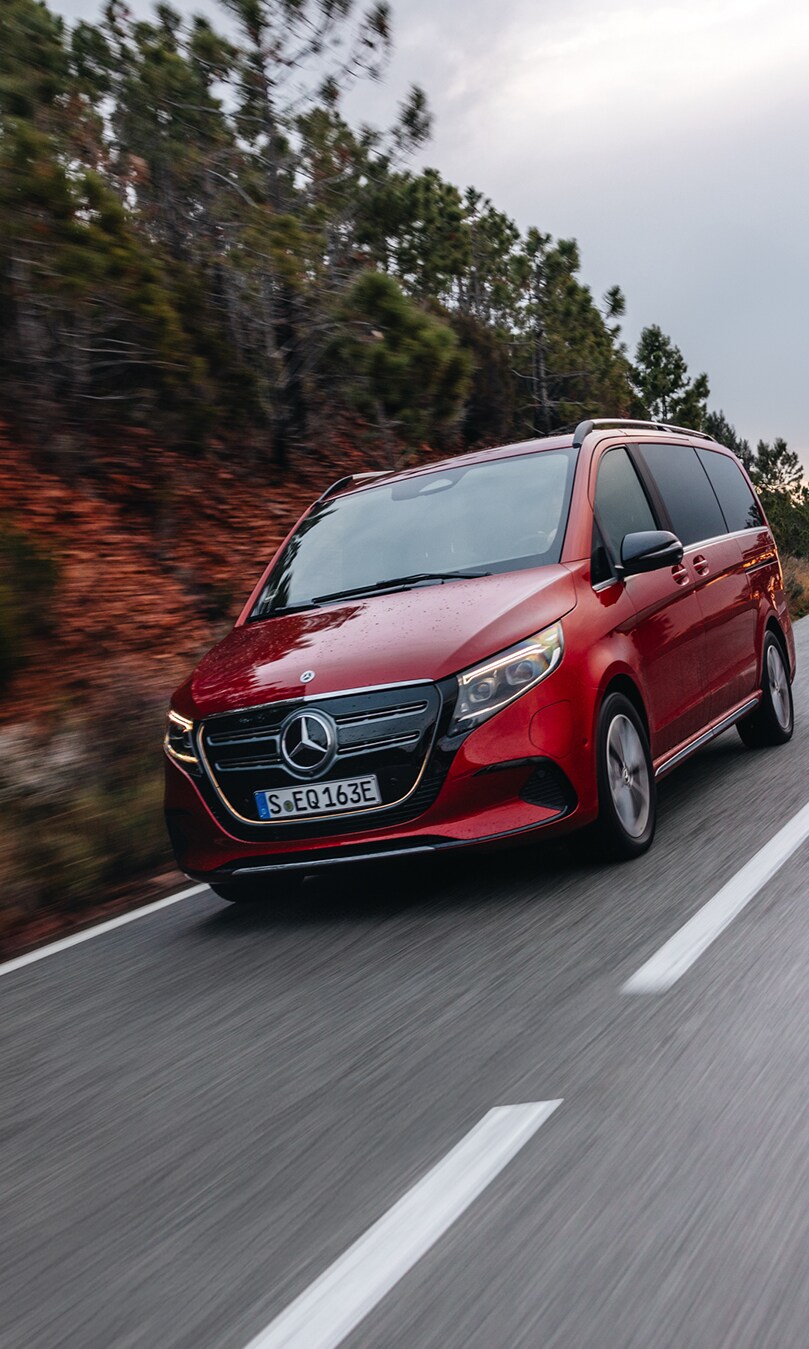 El exterior del Mercedes-Benz EQV.