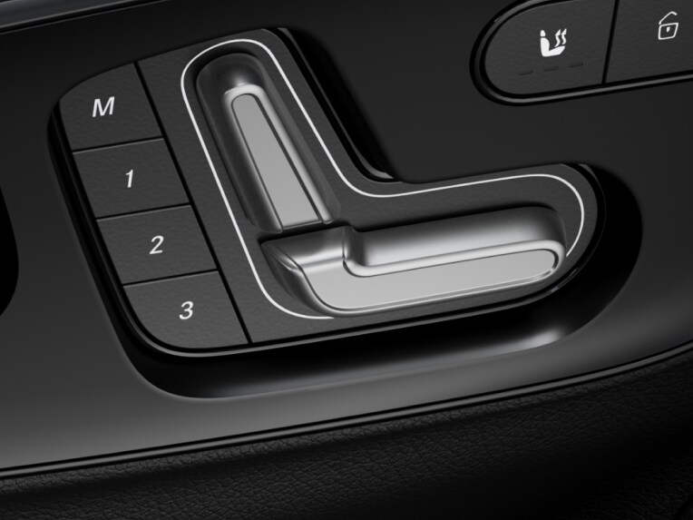 Los mandos de los asientos con ajuste eléctrico del conductor y el acompañante en la Mercedes-Benz eSprinter Furgón.