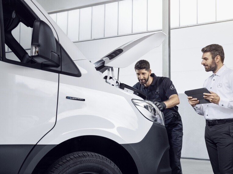El paquete de mantenimiento integrado para tu Mercedes-Benz eSprinter Furgón.