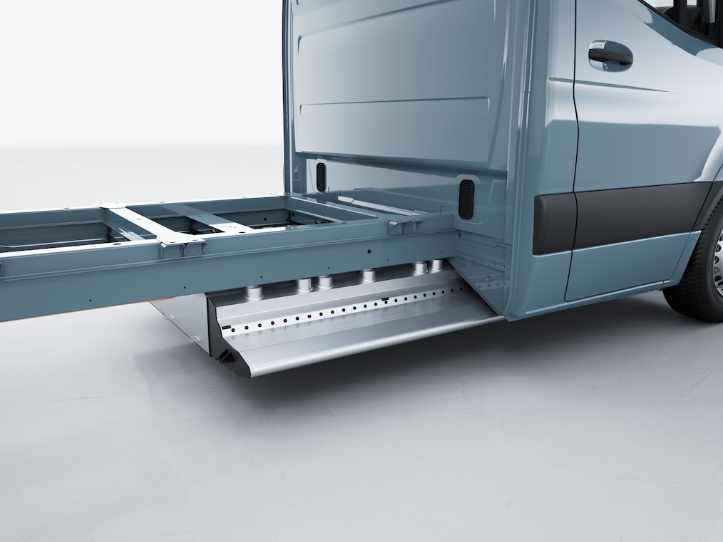 La batería de alto voltaje del chasis Mercedes-Benz eSprinter.