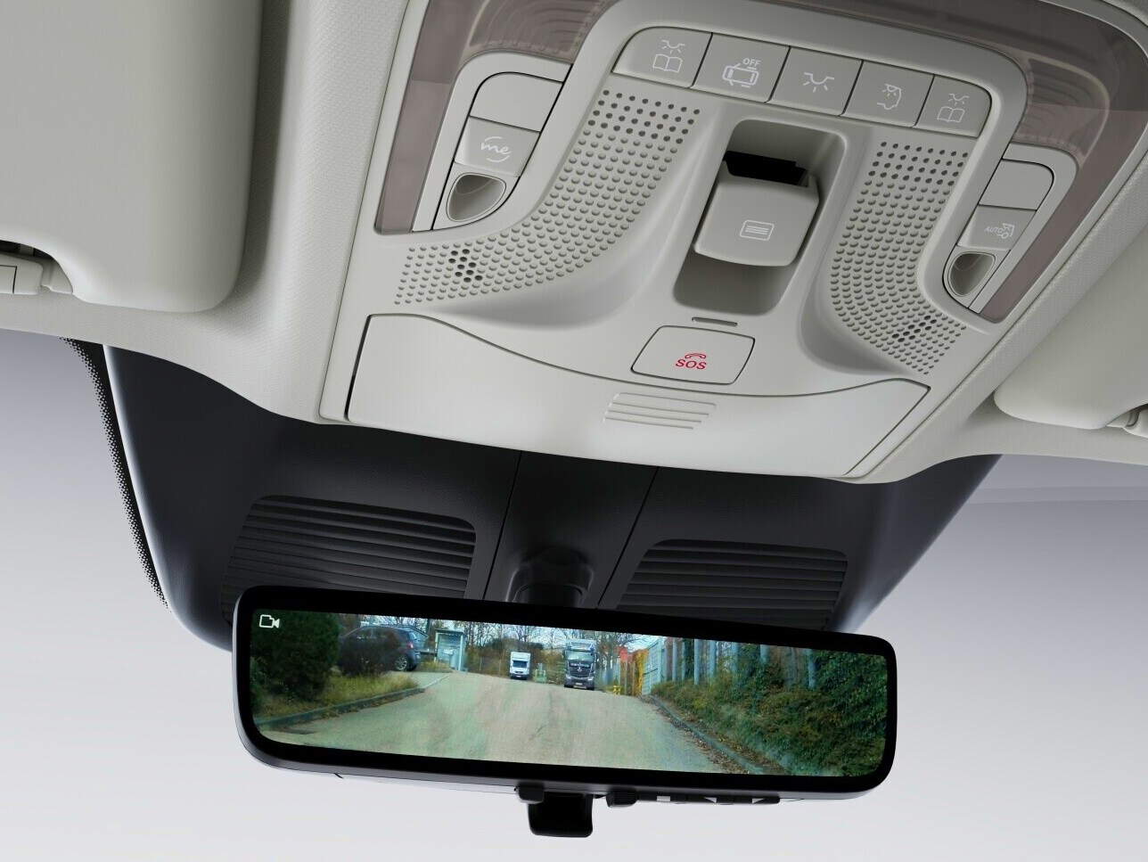 Retrovisor digital en el Mercedes-Benz Vito.