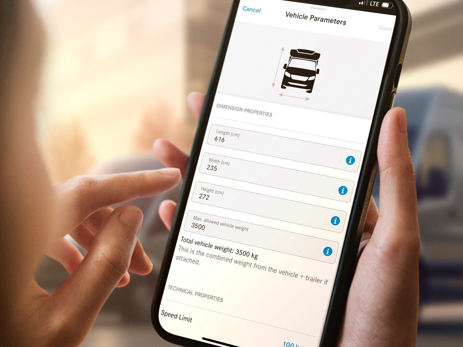 Extras Digitales para un furgón Mercedes-Benz.