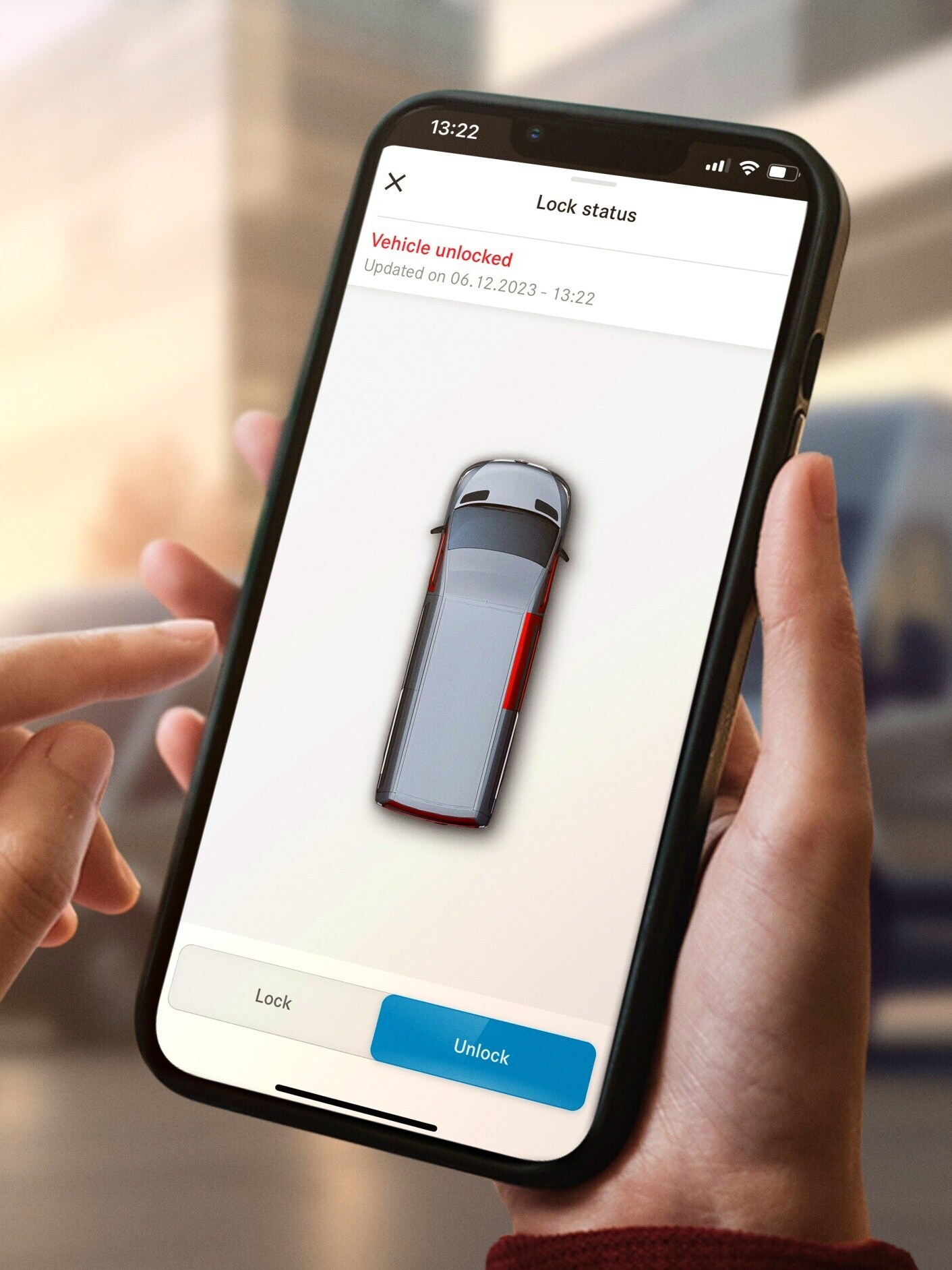Extras Digitales para un furgón Mercedes-Benz.