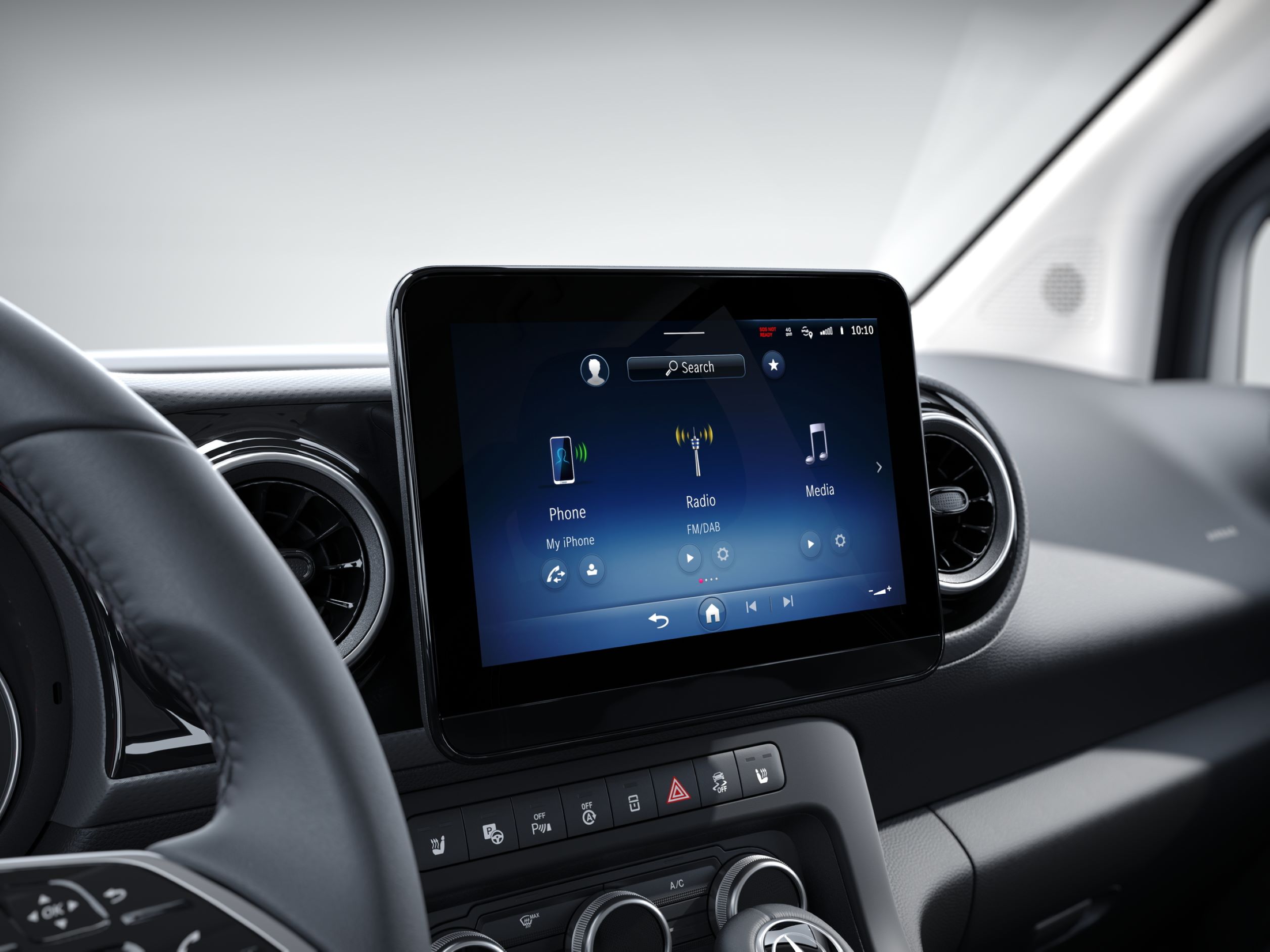 Transporte de pasajeros | Mercedes-Benz El sistema multimedia MBUX para las furgonetas Mercedes-Benz.