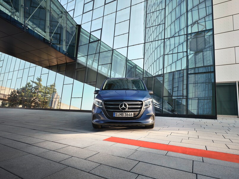 El frontal de la Mercedes-Benz Vito Tourer.