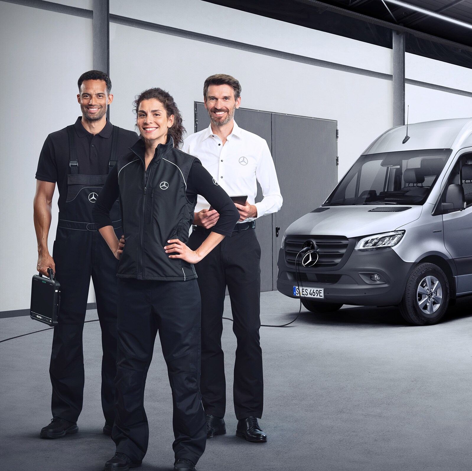Servicio posventa Mercedes-Benz para furgonetas eléctricas.