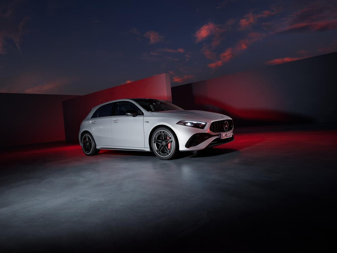 Visual lateral del Clase A de Mercedes-AMG