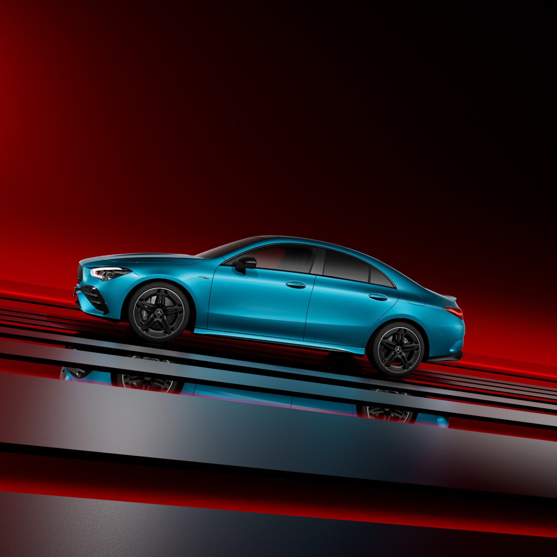 Mercedes-AMG CLA 35 Coupé coche azul