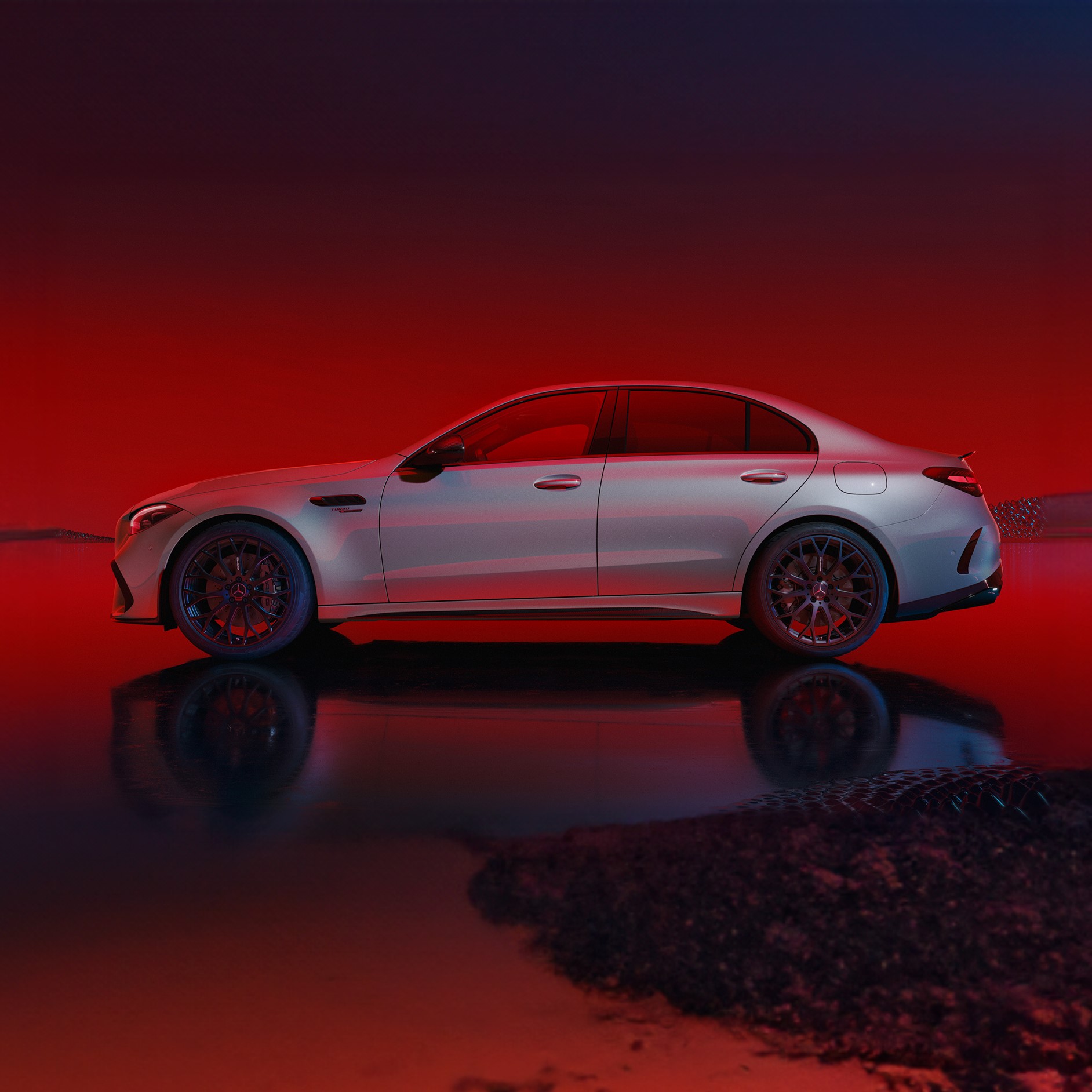 Oferta | Mercedes-AMG C Berlina | Mercedes-AMG visual lateral del Mercedes-AG C 63 S E Performance en color gris