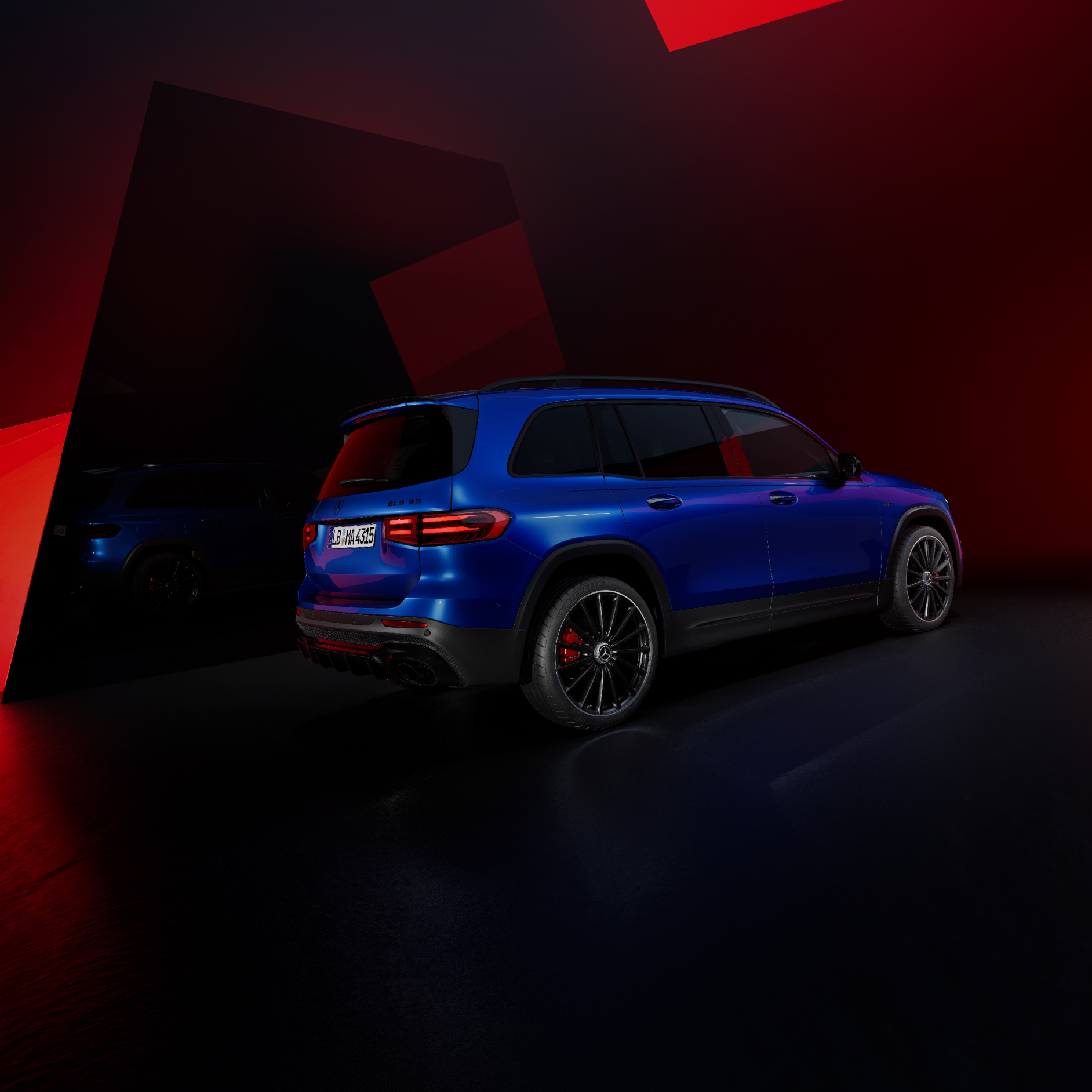 Mercedes-AMG GLB 35 coche amg azul