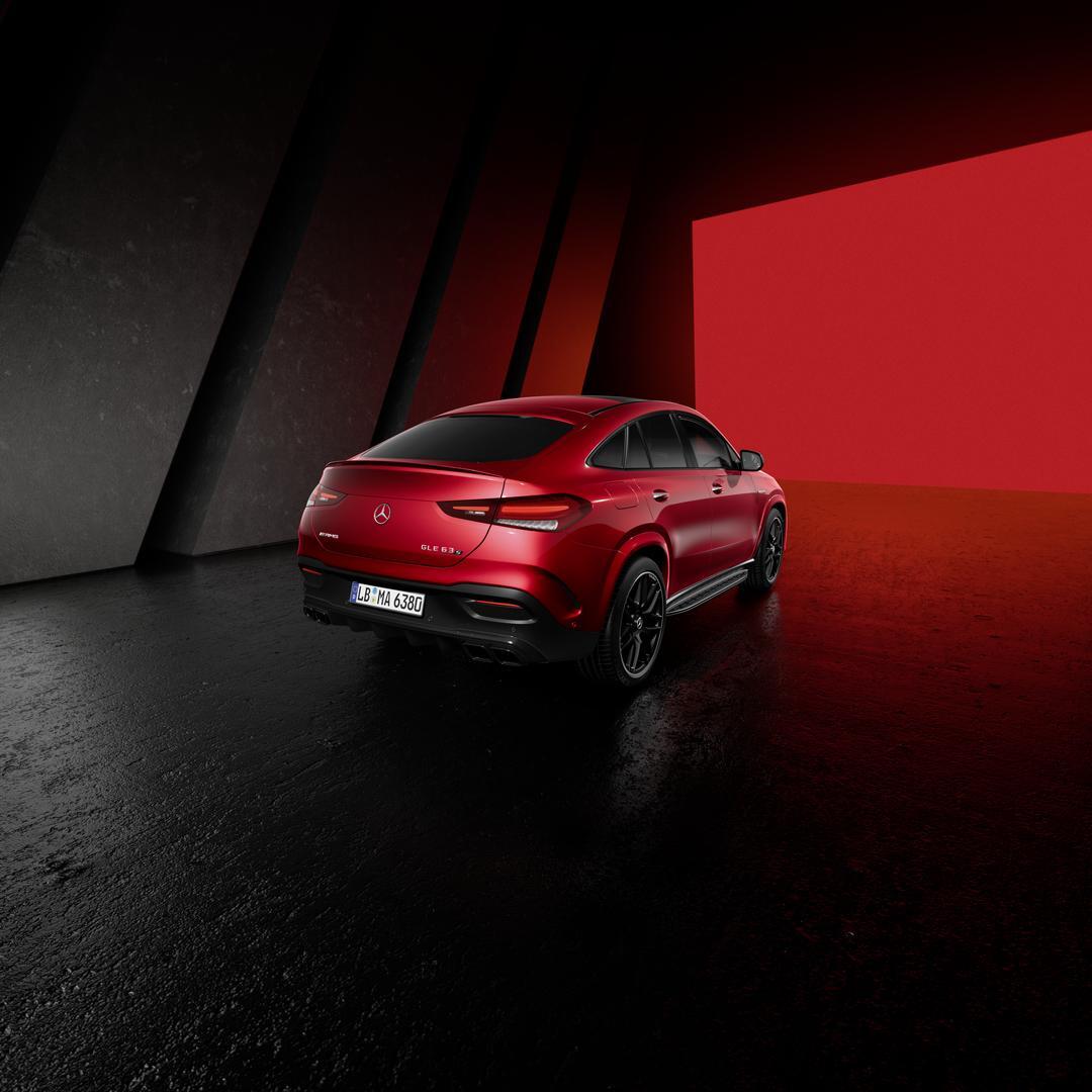 Oferta | GLE Coupé | Mercedes-AMG visual trasero del Mercedes-AMG GLE Coupé en color rojo