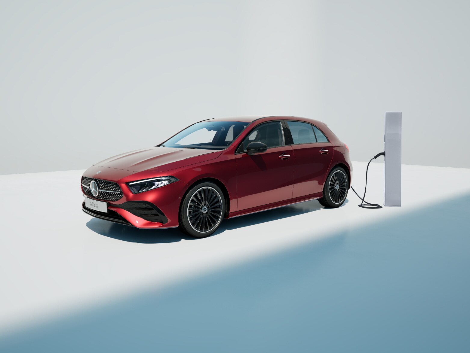 Visual lateral trasera del Clase A Híbrido Enchufable Mercedes-Benz