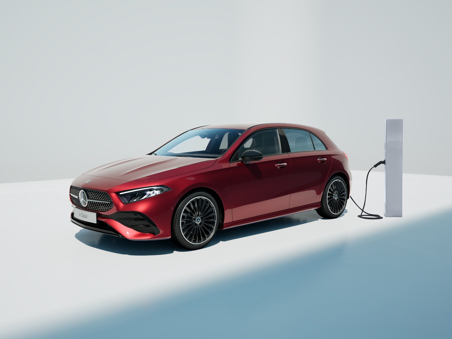 Visual lateral trasera del Clase A Híbrido Enchufable de Mercedes-Benz