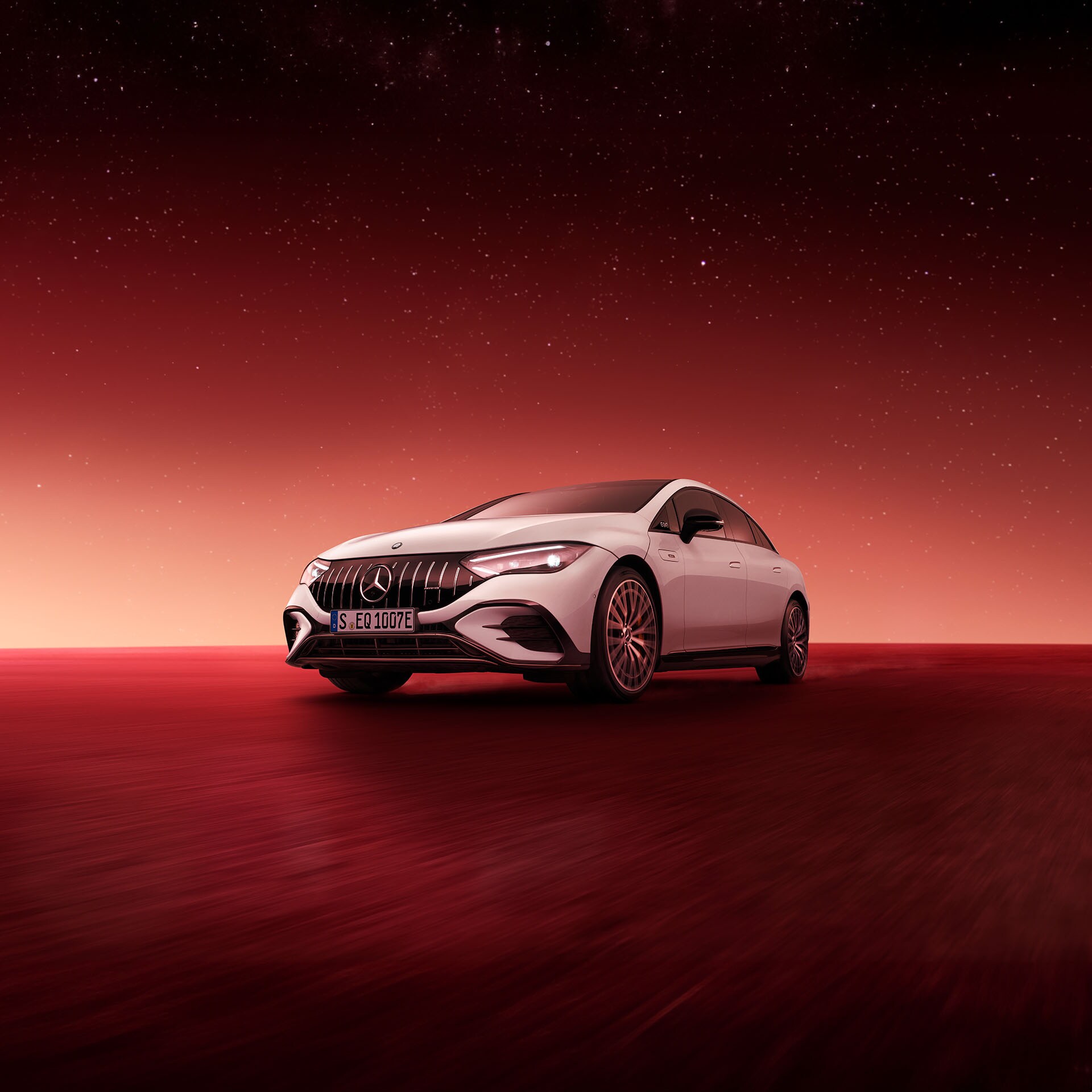 Mercedes-AMG EQE Berlina en color blanco