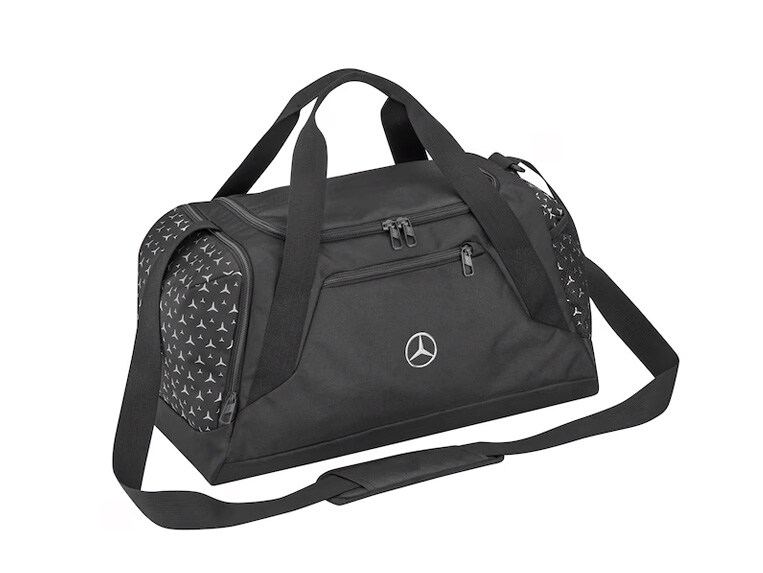 Bolsa de deporte negra con estrella blanca de Mercedes-Benz