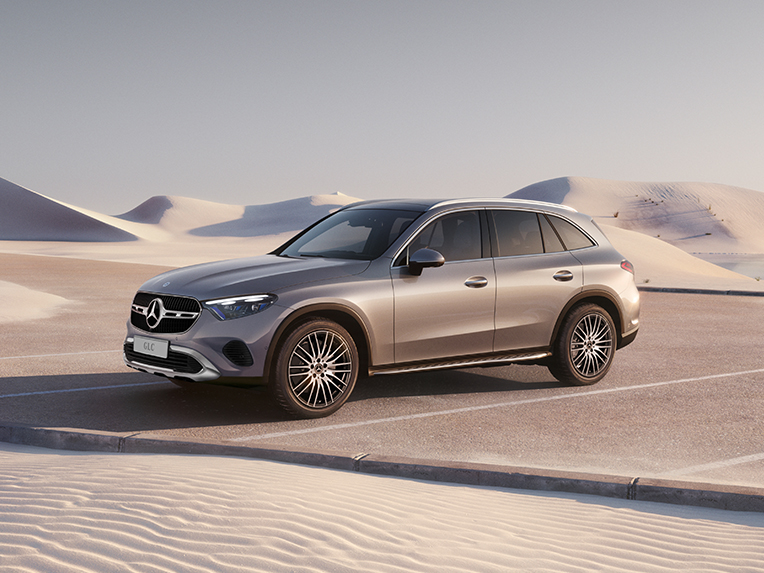 GLC 220 d 4MATIC | Mercedes-Benz Visual lateral de un GLC gris de Mercedes-Benz