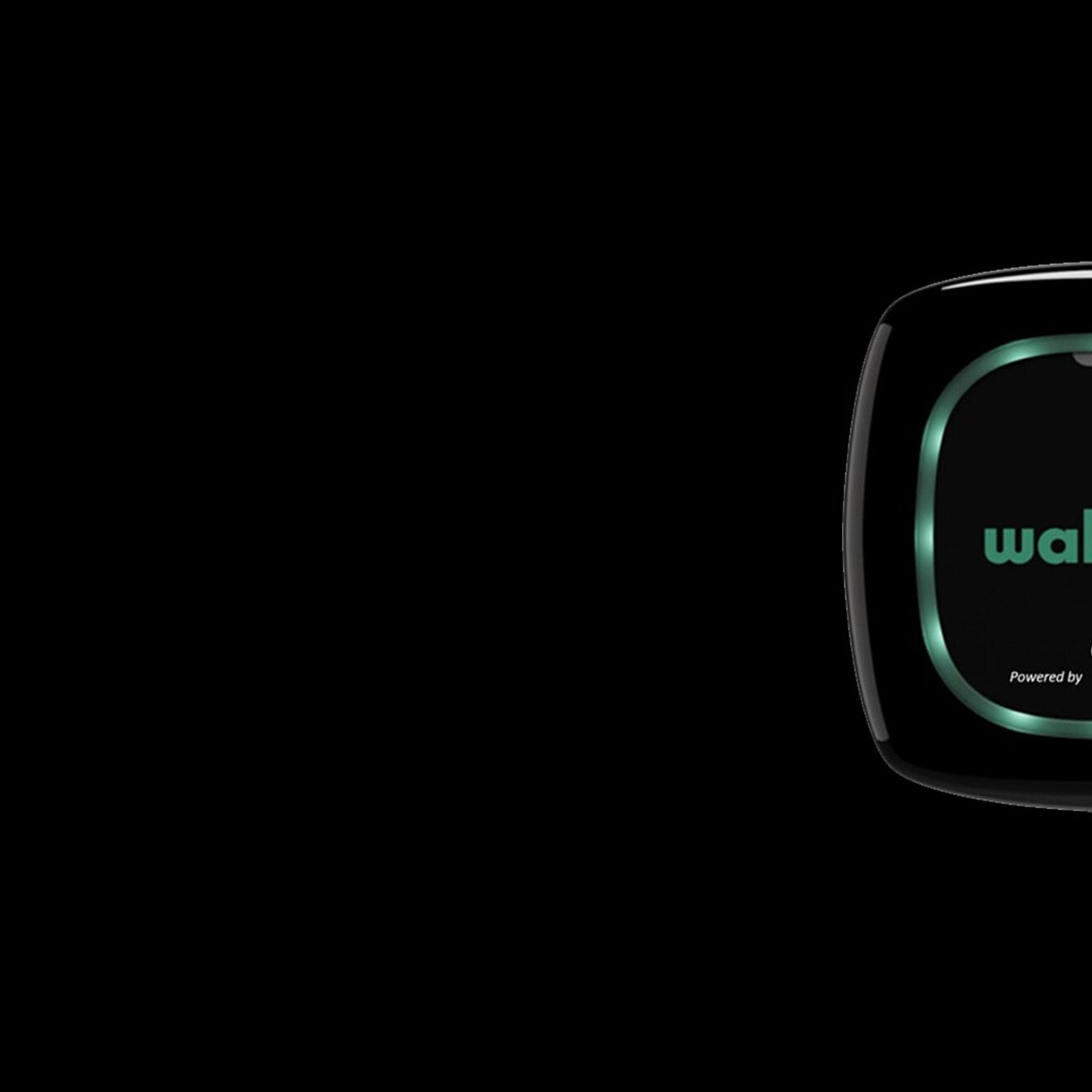 El cargador wallbox pulsar plus de Mercedes Benz con un fondo negro
