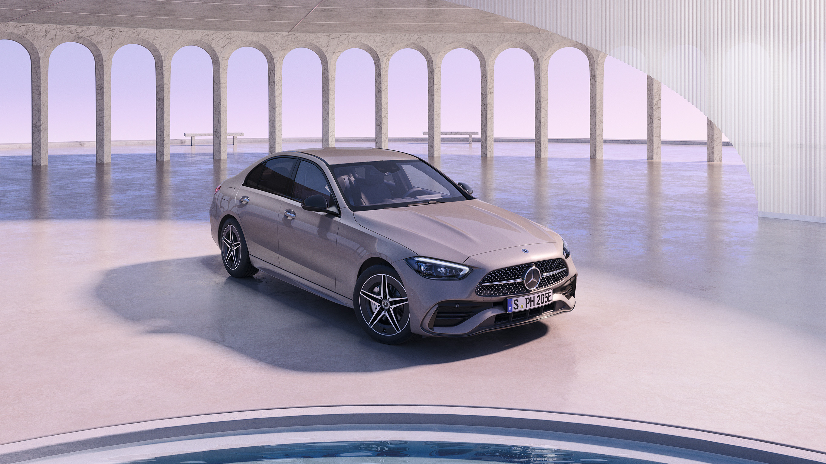 Oferta | Clase C Híbrido Enchufable | Mercedes-Benz visual alteral de un Clase C en color gris